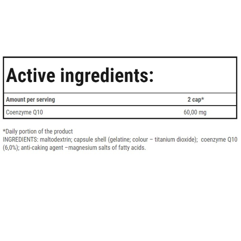 Коензим для спорту Trec Nutrition Coenzyme Q10 90 Caps