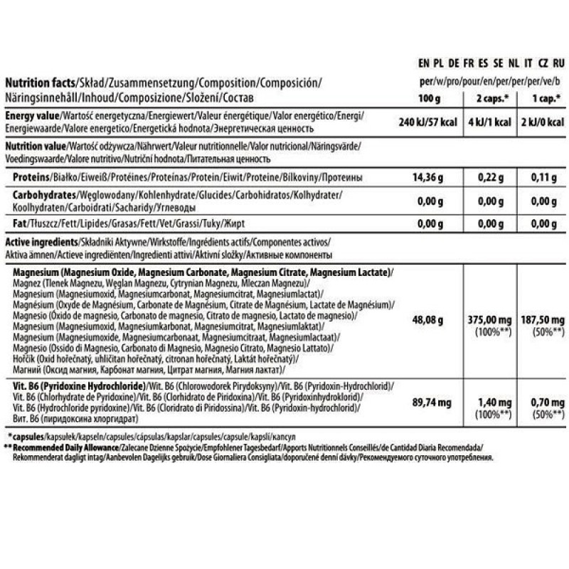 Вітамінно-мінеральний комплекс для спорту Trec Nutrition Magne 100 Sport 60 Caps
