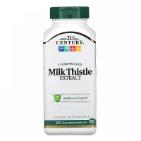 Расторопша 21st Century Standardized Milk Thistle Extract 200 Veg Caps