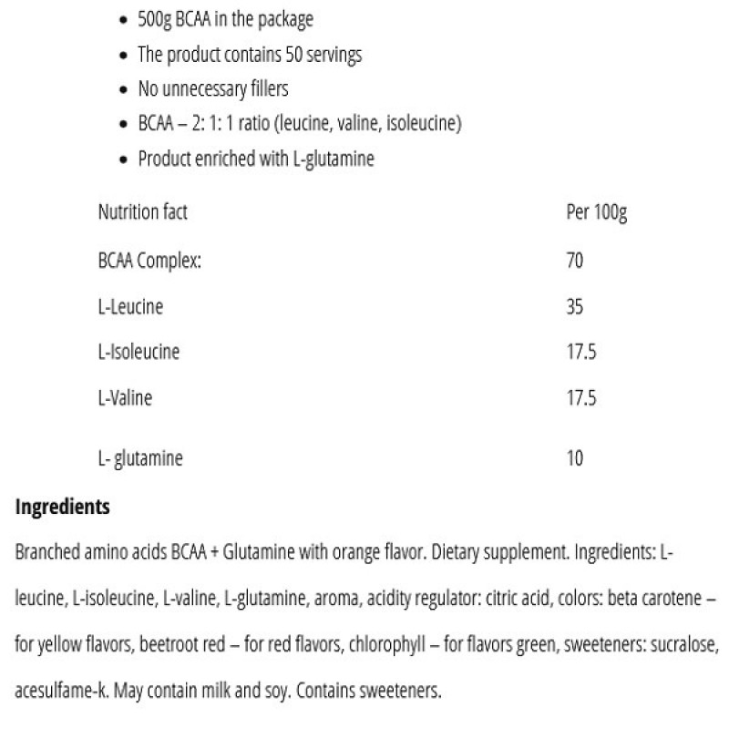 Амінокислота BCAA для спорту Bodyperson Labs BCAA Recovery 500 g /50 servings/ Watermelon