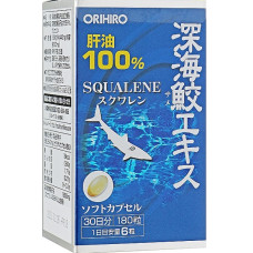 Олія із печінки акули Orihiro Squalene 300 mg 180 Caps
