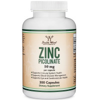 Микроэлемент Цинк Double Wood Zinc Picolinate 50 mg 300 Caps