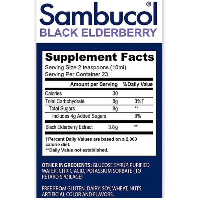 Бузина Sambucol Black Elderberry 230 ml /23 servings/
