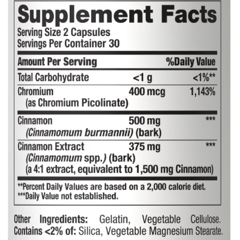 Комплекс для профілактики діабету Puritan's Pride Blood Sugar Specifics 60 Caps