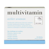 Вітамінно-мінеральний комплекс для жінок New Nordic Multivitamin active women 90 Tabs