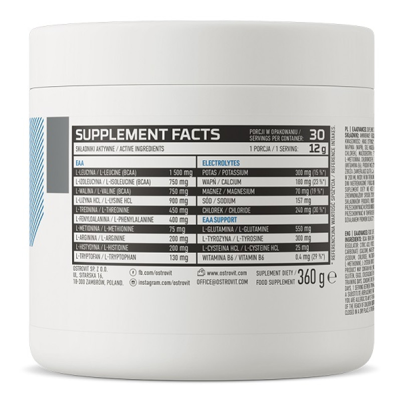 Амінокомплекс для спорту OstroVit EAAdvanced 360 g /30 servings/ Kiwi