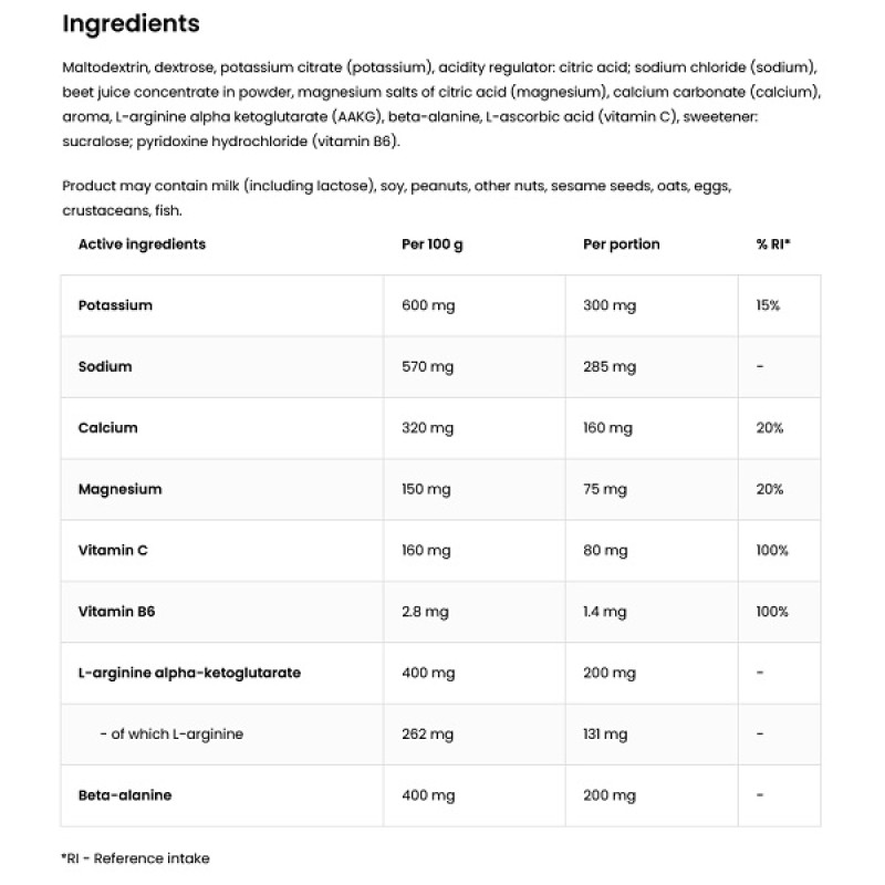 Гейнер OstroVit Carbo 1000 g /20 servings/ Cherry