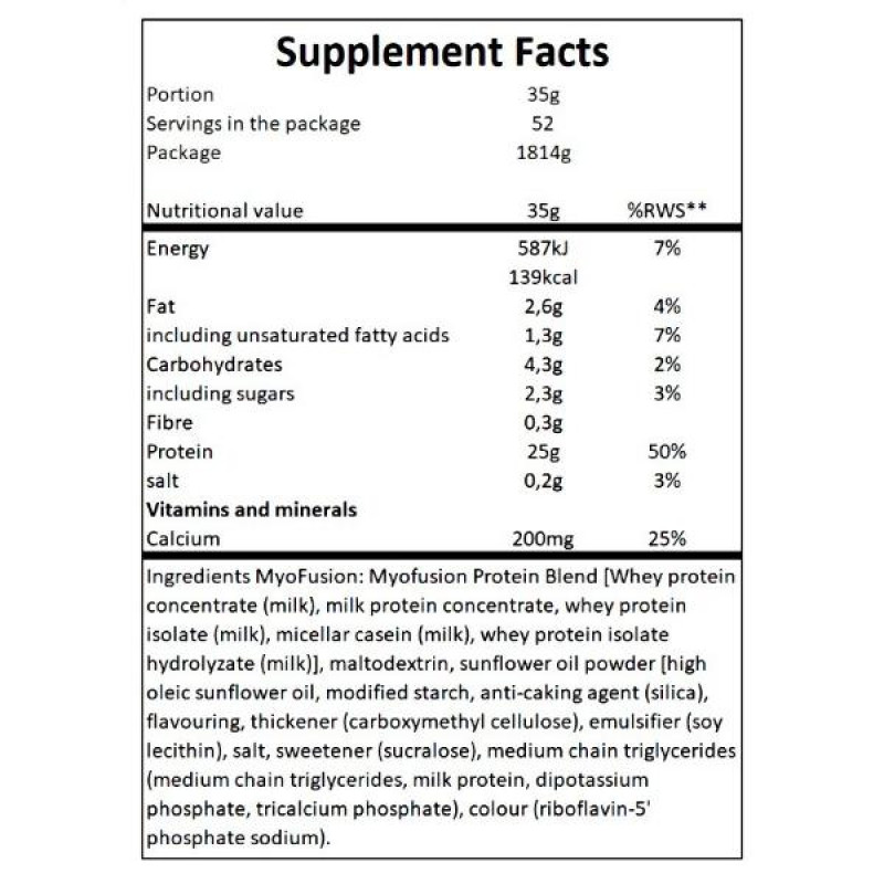 Протеїн Gaspari Nutrition MyoFusion Advanced 1814 g /52 servings/ Banana