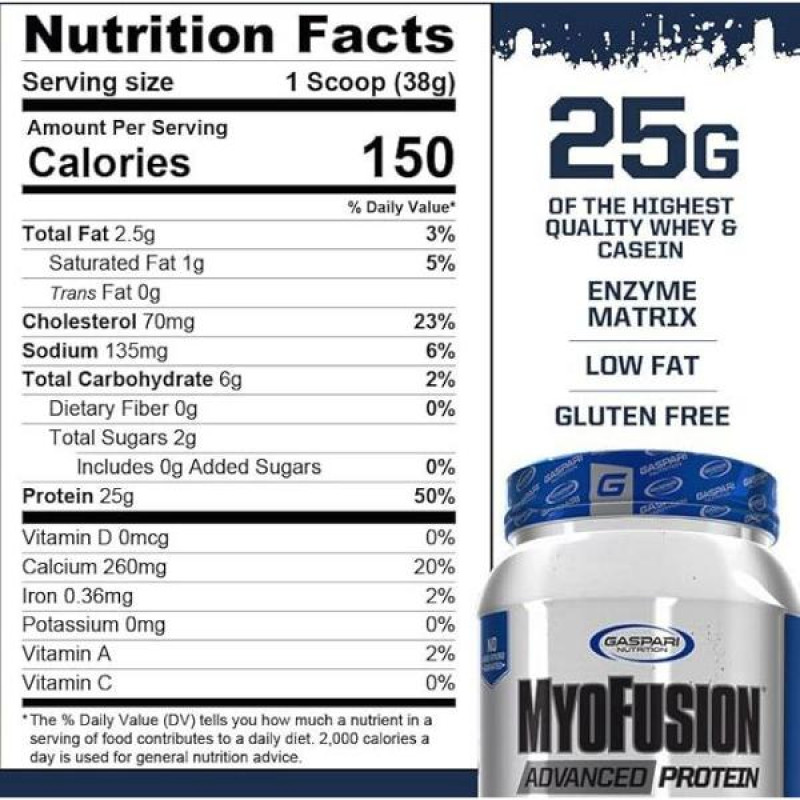 Протеїн Gaspari Nutrition MyoFusion Advanced 1814 g /52 servings/ Banana