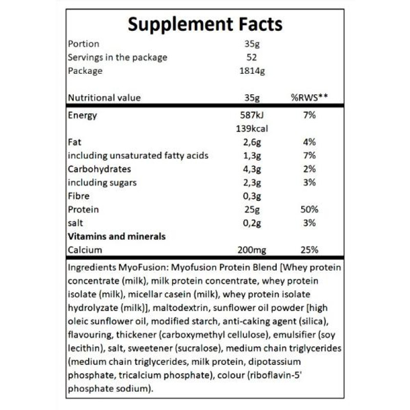Протеїн Gaspari Nutrition MyoFusion Advanced 1814 g /52 servings/ Vanilla