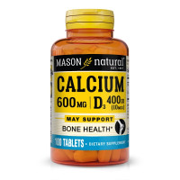 Вітамінно-мінеральний комплекс Mason Natural Calcium 600 mg Plus Vitamin D3 100 Tabs