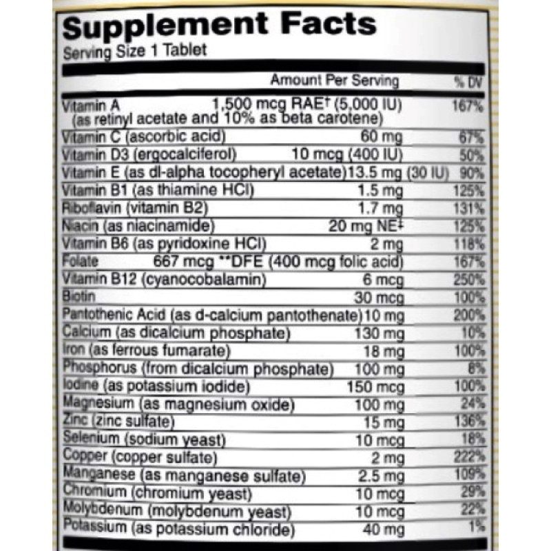 Витаминно-минеральный комплекс Mason Natural Daily Multiple Vitamins With Minerals 60 Tabs