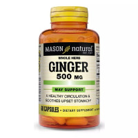 Корінь імбиру Mason Natural Ginger 500 mg 60 Caps