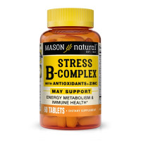 В комплекс Mason Natural Stress B-Complex With Antioxidants + Zinc 60 Tabs