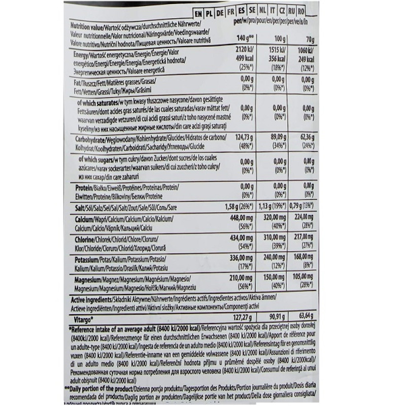 Ізотонік Trec Nutrition Vitargo Electro-Energy 1050 g /15 servings/ Orange