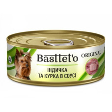  Basttet'o Original для собак Індичка та курка в соусі, жб 85 г
