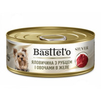  Basttet'o Silver для собак Говядина с рубцом и овощами для собак, жб 85 г