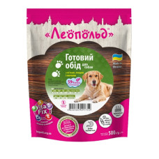  Леопольд Готовий обід з  м'ясом, птицею та овочам, пауч (дой-пак) 500 г (12шт/уп)