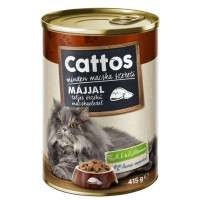  Cattos для кошек влажный корм с печенкой, 415 г