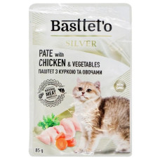  Basttet'o Паштет - мус для котів з куркою пауч 85 г. (28шт/уп)