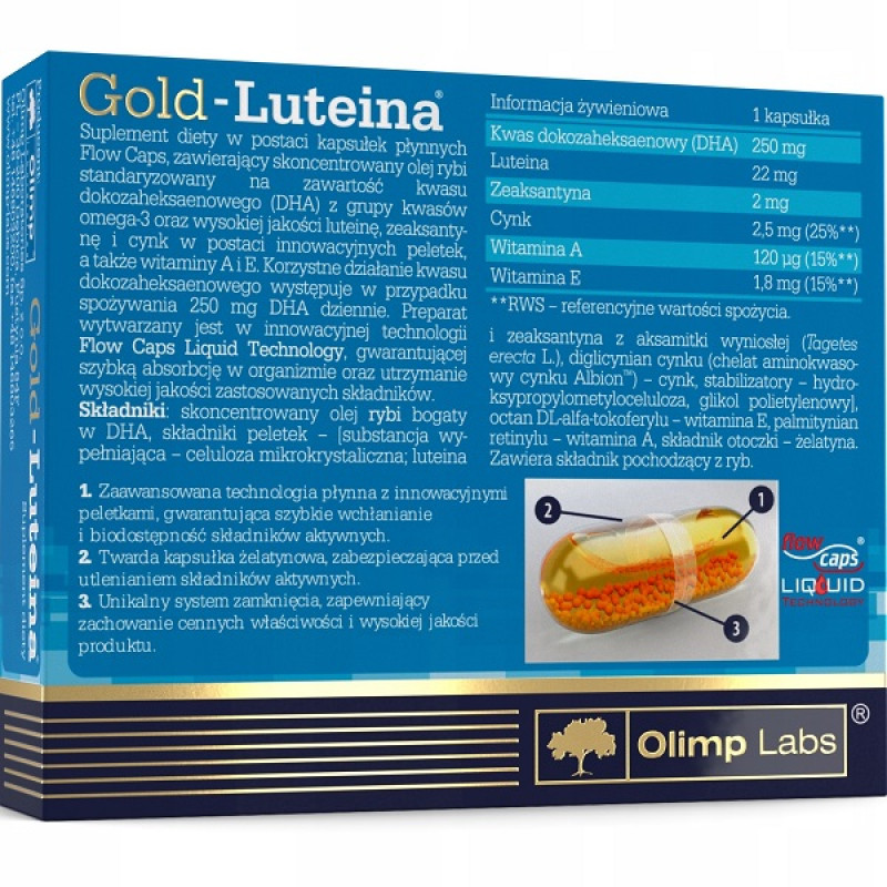 Лютеїн Olimp Nutrition Gold Lutein 30 Caps