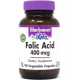 Фолієва кислота Bluebonnet Nutrition Folic Acid 400 mcg 90 Veg Caps