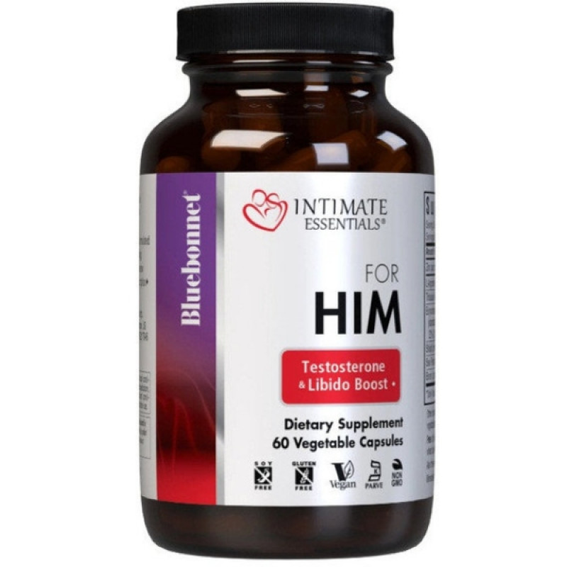 Тестостероновый комплекс Bluebonnet Nutrition Intimate Essentials For Him Testosterone & Libido Boost 60 Veg Caps