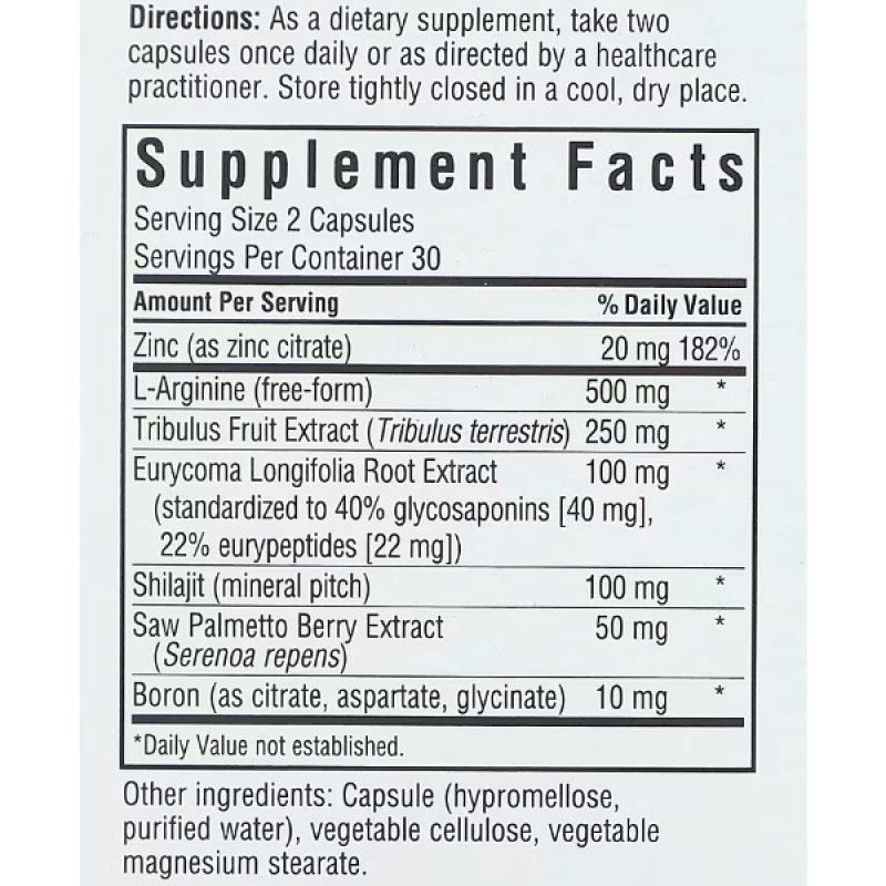 Тестостероновый комплекс Bluebonnet Nutrition Intimate Essentials For Him Testosterone & Libido Boost 60 Veg Caps