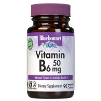 Пиридоксин Bluebonnet Nutrition Vitamin B6 50 mg 90 Veg Caps