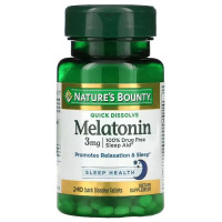 Мелатонин для сна Nature's Bounty Melatonin 3 mg Quick Dissolve 240 Tabs