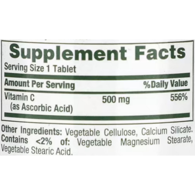 Вітамін C Nature's Bounty Vitamin C 500 mg 100 Tabs