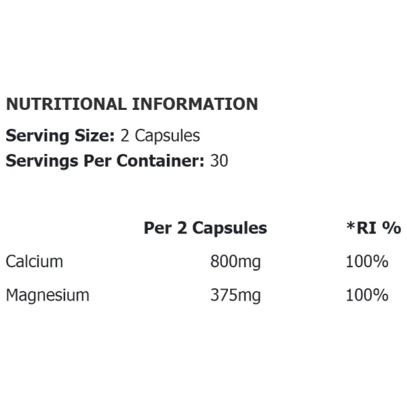 Мультимінерали для спорту Applied Nutrition Calcium Magnesium 60 Caps