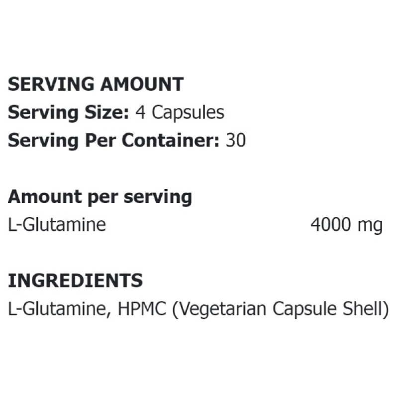 Протеїн Applied Nutrition Glutamine 4K 120 Caps