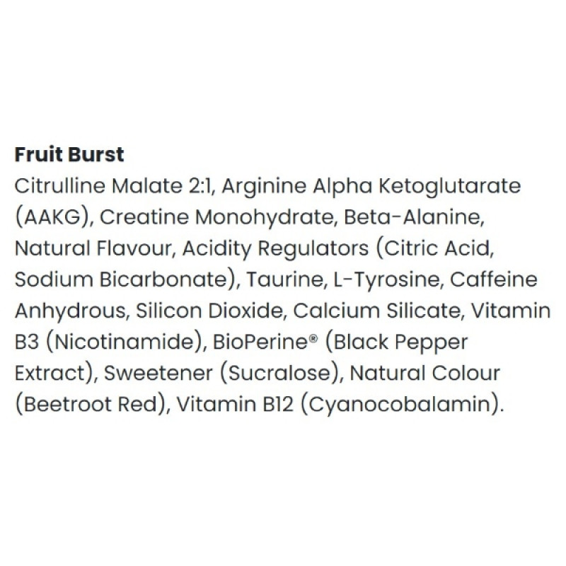 Комплекс до тренування Applied Nutrition Pump 3g 375 g /50 servings/ Fruit Burst