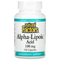 Альфа-липоевая кислота Natural Factors Alpha-Lipoic Acid 100 mg 120 Caps