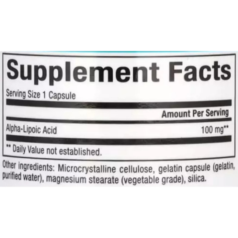 Альфа-липоевая кислота Natural Factors Alpha-Lipoic Acid 100 mg 60 Caps
