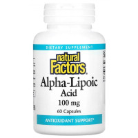 Альфа-липоевая кислота Natural Factors Alpha-Lipoic Acid 100 mg 60 Caps