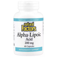 Альфа-липоевая кислота Natural Factors Alpha-Lipoic Acid 200 mg 60 Caps