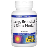 Комплекс для профилактики дыхательной системы Natural Factors Lung, Bronchial & Sinus Health 45 Tabs