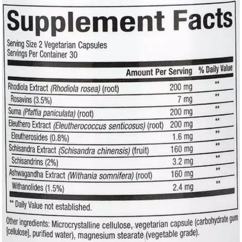Комплекс для профілактики гормонального балансу Natural Factors WomenSense AdrenaSense 60 Veg Caps
