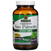 Экстракты ягод сереноа Nature's Answer Saw Palmetto, Standardized 690 mg 120 Veg Caps