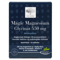 Микроэлемент Магний New Nordic Magic Magnesium Glycinat 550 mg 60 Tabs