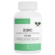 Мікроелемент Цинк En`vie Lab Zinc (cahelated citrate) 50 mg 100 Caps