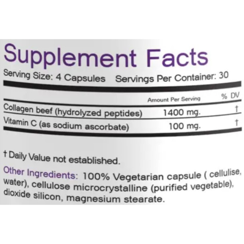 Колаген Bionic Formula Collagen Beef & Vitamin C 120 Caps