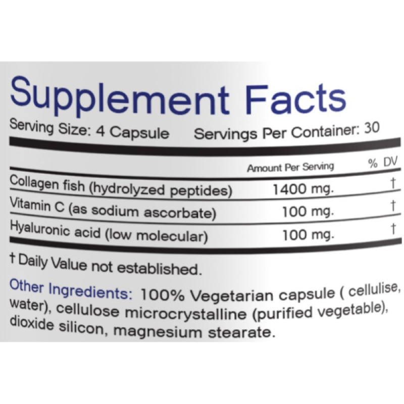 Колаген Bionic Formula Collagen Fish & Hyaluronic Acid 120 Caps