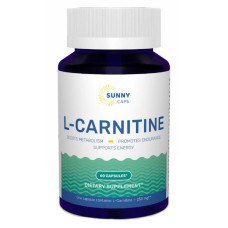 Карнітін Sunny Caps L-Carnitine 250 mg 60 Caps