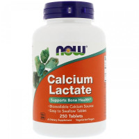 Мікроелемент Кальцій NOW Foods Calcium Lactate 250 Tabs