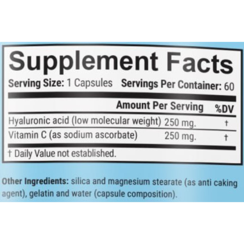 Хондропротектор (для спорту) GARO Nutrition Hyaluronic Acid 250 mg 60 Caps