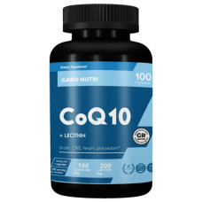 Гінкго Білоба GARO Nutrition Coenzime Q10 + Lecithin sunflower 100 mg 100 Caps