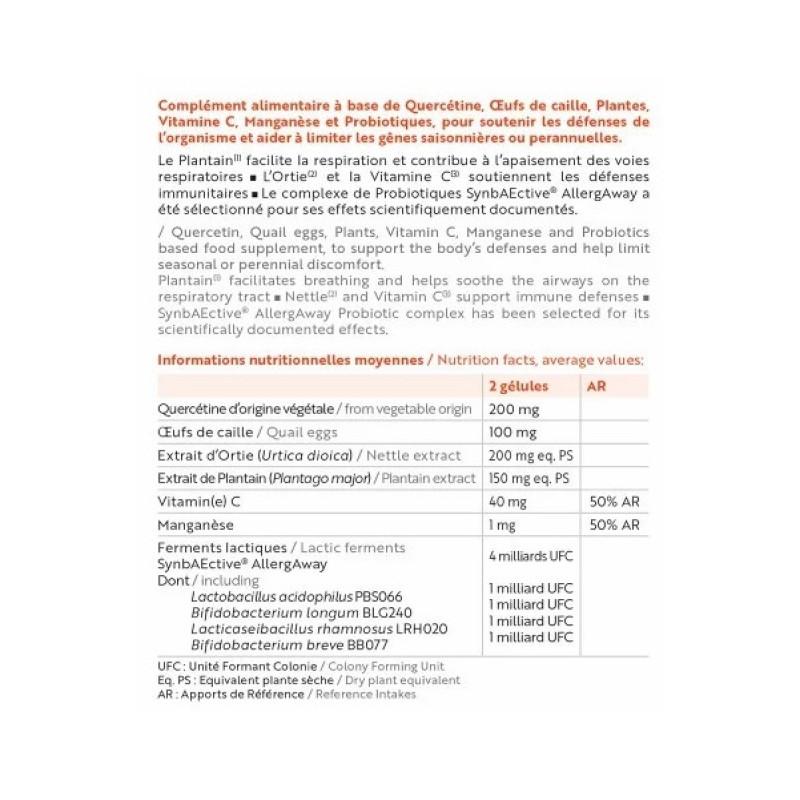 Протиалергічний комплекс INELDEA SANTE NATURELLE Allerbiol 60 Caps